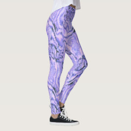 Leggings in Lila Violett Farbe レギンス