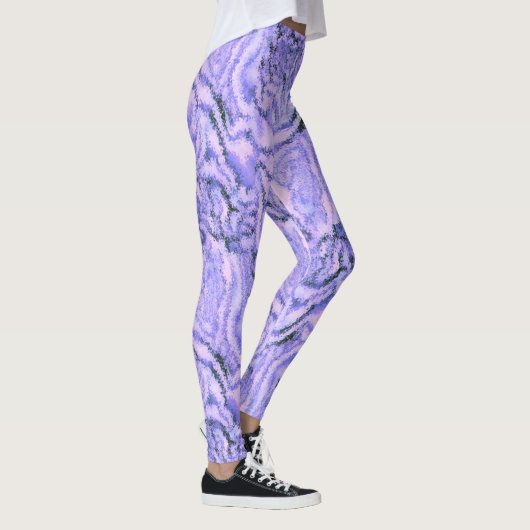 Leggings in Lila Violett Farbe レギンス (右)