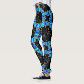 Leggings JImette Design bleu et noir レギンス (左)