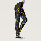 Leggings Jimette Design de bleu orange noir レギンス (右)
