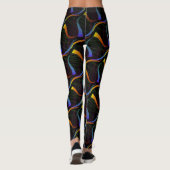 Leggings Jimette Design de bleu orange noir レギンス (裏面)