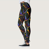 Leggings Jimette Design de bleu orange noir レギンス (左)