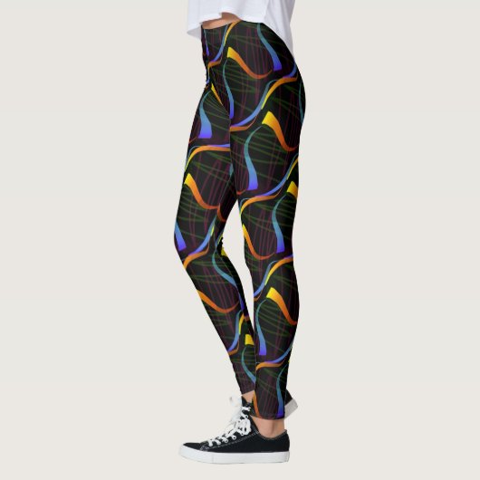 Leggings Jimette Design de bleu orange noir レギンス (左)