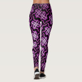 Leggings Jimette Design fuchsia blanc sur noir レギンス (裏面)