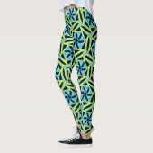 Leggings Jimette Design jaune bleu et noir レギンス (左)