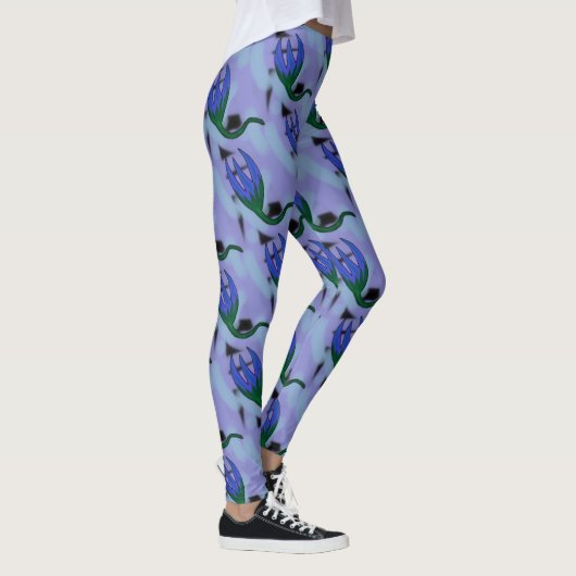 Leggings Jimette Design lilas et vert レギンス (右)
