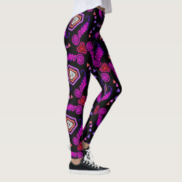 Leggings Jimette Design rouge rose blanc noir レギンス