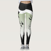 Leggings la naturaleza y pájaros レギンス (正面)