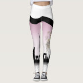 Leggings la torre Eiffel y la cuidad de parís レギンス (正面)