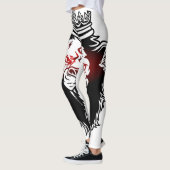 Leggings lion aux yeux rouge レギンス (左)