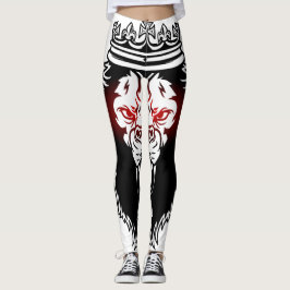 Leggings lion aux yeux rouge レギンス
