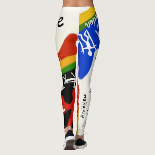 Leggings med samiska tecken och färger! レギンス (裏面)