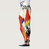 Leggings med samiska tecken och färger! レギンス (左)