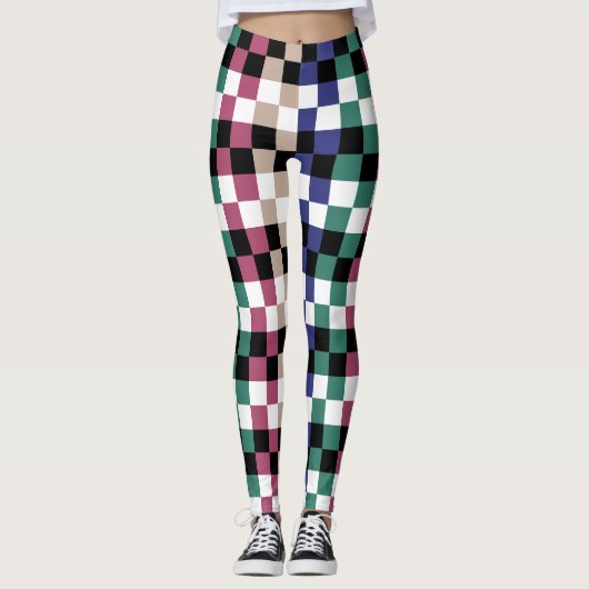 Leggings mit buntem Geflecht レギンス (正面)