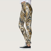 Leggings mit Leopardenmuster レギンス (左)