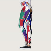 Leggings mit starken Farben レギンス (左)