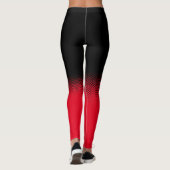 Leggings negro con lunares y fondo personalizable レギンス (裏面)