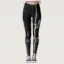 leggings noir et blanc photo abstraite