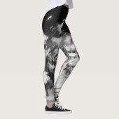 leggings noir et blanc photo abstraite レギンス (右)