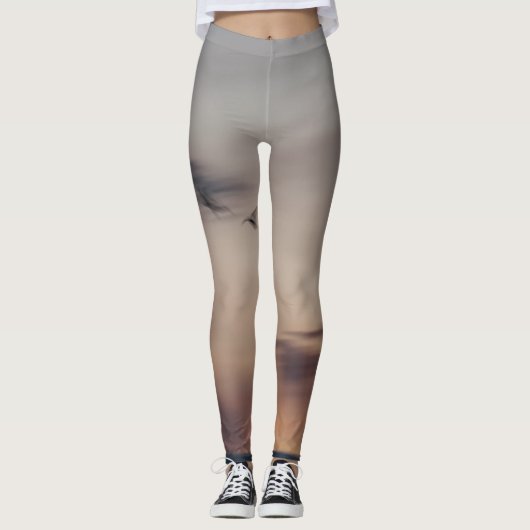 Leggings oiseaux abstraite レギンス (正面)
