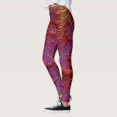 Leggings ~orange purple zany ~ Original レギンス (左)