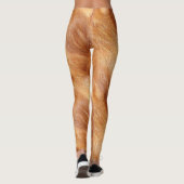 Leggings Pelage long animal sauvage fauve レギンス (裏面)