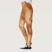 Leggings Pelage long animal sauvage fauve レギンス (左)