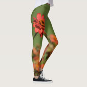 Leggings photo une fleur rouge. レギンス (右)