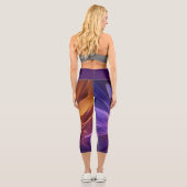 Leggings radiant purple orange カプリレギンス (裏面)