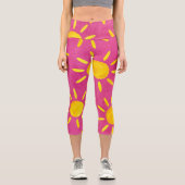Leggings ropa mujer solcitos cálidos  カプリレギンス (正面)