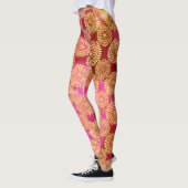 Leggings Rosé doré レギンス (左)