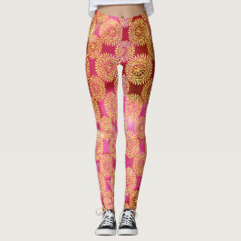 Leggings Rosé doré レギンス