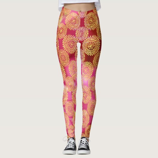 Leggings Rosé doré レギンス (正面)