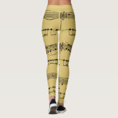 Leggings ~ Sheet Music ~ Golden Background ~  レギンス (裏面)