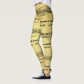 Leggings ~ Sheet Music ~ Golden Background ~  レギンス (左)