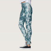 Leggings splash blue レギンス (左)