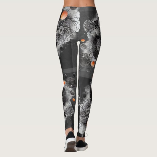 Leggings tout-imprimé "Geometric Grid Funk" レギンス (裏面)