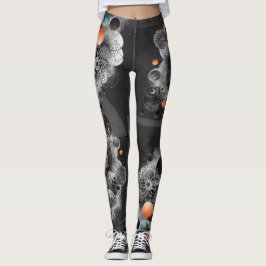 Leggings tout-imprimé "Geometric Grid Funk" レギンス