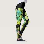 Leggings Vinta Geisha green Flowers レギンス (右)