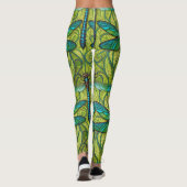 Leggings with a vibrant dragonfly pattern レギンス (裏面)
