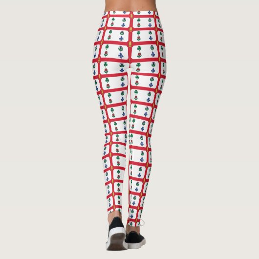 Leggings with flag of Montreal, Canada レギンス (裏面)