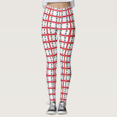 Leggings with flag of Montreal, Canada レギンス (正面)