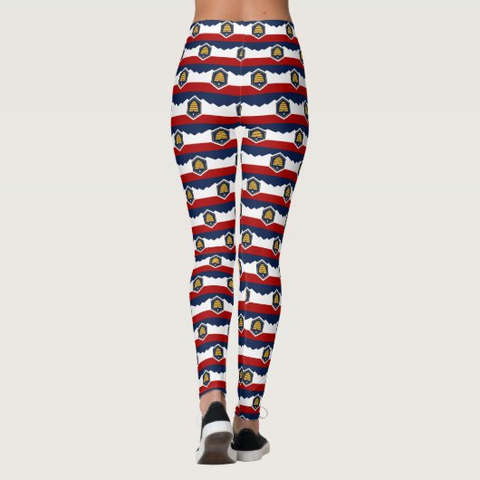 Leggings with flag of Utah State, USA レギンス (裏面)