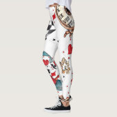 Leggings with super funny prints レギンス (左)