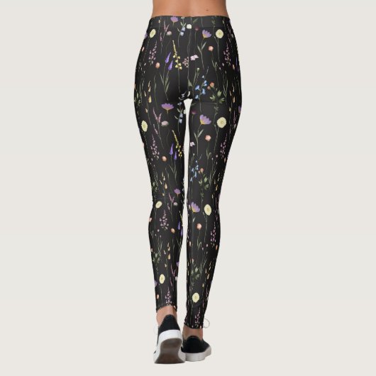 Leggings Women - Floral Pattern レギンス (裏面)