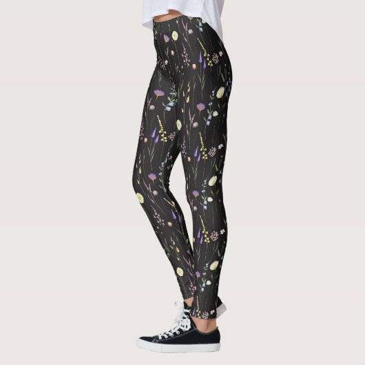 Leggings Women - Floral Pattern レギンス (左)