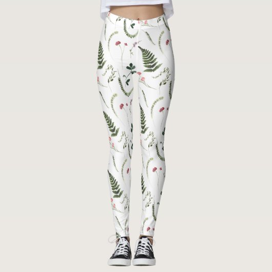 Leggings Women - Floral Pattern レギンス (正面)
