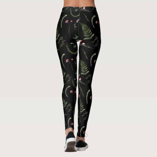 Leggings Women - Floral Pattern レギンス (裏面)