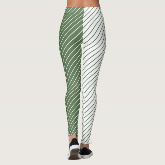 Leggings Women - Forest Green Pattern レギンス (裏面)