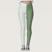Leggings Women - Forest Green Pattern レギンス (正面)